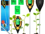 Digitalni tester zemlje 4v1 za merjenje pH, vlažnosti in temperature