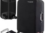 Elastic protective cover for medium suitcase L TRIZAND, black