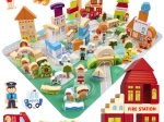 Wooden Educational Town Puzzle 120 Pieces