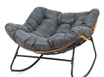 XL rocking chair in Scandinavian style – grey