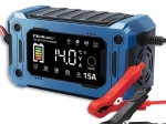Mikroprocesorski polnilec 12 V 15 A z obnovo in vzdrževanjem, LCD, za AGM, GEL in LiFePO4