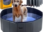 Foldable dog pool PURLOV 100 × 30 cm