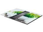 Glass cutting board and hob cover 60 × 52 cm, 2 pcs VILDE