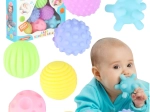 Ballons sensoriels souples pour bébés, lot de 6