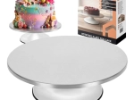 Ruhhy rotating stainless steel cake stand 30 cm