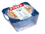 Rund ildfast skål med låg 3 l PYREX glas