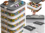 Kruzzel building blocks storage box 35 L with organizer, 5 tiers