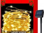 Zonne-lichtsnoer met draad, kerstverlichting 100 LED