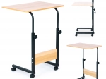 Mobile notebook table with casters - brown ModernHome