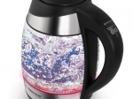 Glas-elkedel Esperanza Seine 1,7 l, sort med LED-belysning og temperaturregulering