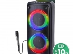 portable bluetooth speaker MEDIA-TECH FUNBOX BT with karaoke and RGB backlighting