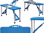 Sklopivi kamp set s stolom i 4 sjedala TRIZAND