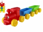 Colorful Plastic Train with Wagons 60 cm