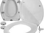 Soft-close Toilet Seat RUHHY with Quick-Release, Universal White