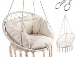 Viseća stolica bočje gnijezdo s naslonom + jastučići