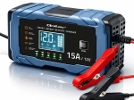Qoltec inteligentna ładowarka akumulatorów samochodowych 12 V 15 A z funkcją naprawy do AGM/GEL/LiFePO4