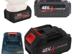 Batterie Li-ion universelle 48 V 6000 mAh pour outils sans fil et machines de jardin