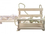 Wooden Hanging Swing for Children, Natural