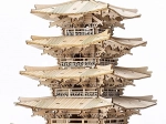 3D drvene puzzle petorazinska pagoda