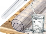 Transparent protective mat for table 120x60 cm