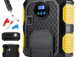 Portable 12 V Car Air Compressor with LCD Display and LED Light, 150 PSI