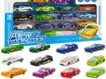 Sada kovových autíček 1:64 – 16 ks