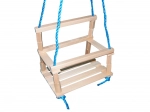 Lesena otroška gugalnica za notranjo in zunanjo uporabo