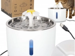 Automatic fountain for dogs and cats 2.4 L with LED and carbon filter