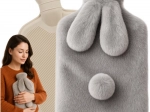 Rubber hot water bottle with plush bunny 1.8 l RUHHY