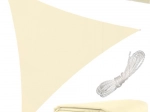 Sun shade sail triangle 3 × 3 × 3 m beige