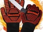 KAMINER heat-resistant grilling gloves