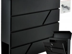 Anthracite mailbox for A4 format