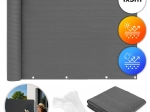 Balcony Screen 100x500 cm with Installation Accessories Gray MultiGarden