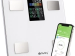 Analytisk personvægt RUHHY med LCD, BIA og Feelfit-app, hvid