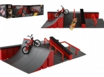 Finger Skatepark Set with Ramps, BMX Bike and Skateboard