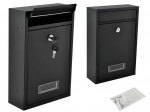Galvanized Steel Mailbox – Black