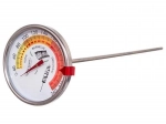 Steel smoker thermometer with 33 cm probe