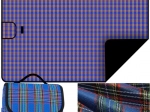 Waterproof picnic blanket - blue