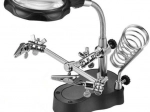 Tretja roka z lupo in LED osvetlitvijo