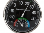 Analog Indoor Thermometer and Hygrometer Black