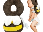 Protective backpack for first steps – head pillow for babies