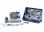 kids' cash register with terminal and scanner