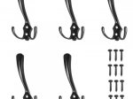 Black Wall Hooks - Set of 5