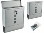 Large Grey Mailbox with Weather Protection Feature