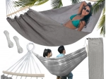 Garden Double XXL Hammock with Canopy and Ropes
