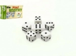 Hrací kostky Teddies v krabičce (6 ks)