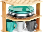 Bamboo Corner Kitchen Shelf 25 × 25 × 27 cm