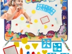 Aqua Magic Water Drawing Mat XXL with Stamp and Stencil Set 100 × 80 cm