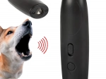 Ultrasonic dog repeller with flashlight