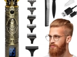 Gold 4-in-1 SOULIMA Hair and Beard Trimmer with LCD Display
